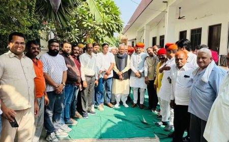 प्रदेश महामंत्री बनने के बाद भूपेंद्र सैनी का सोजत में भव्य स्वागत