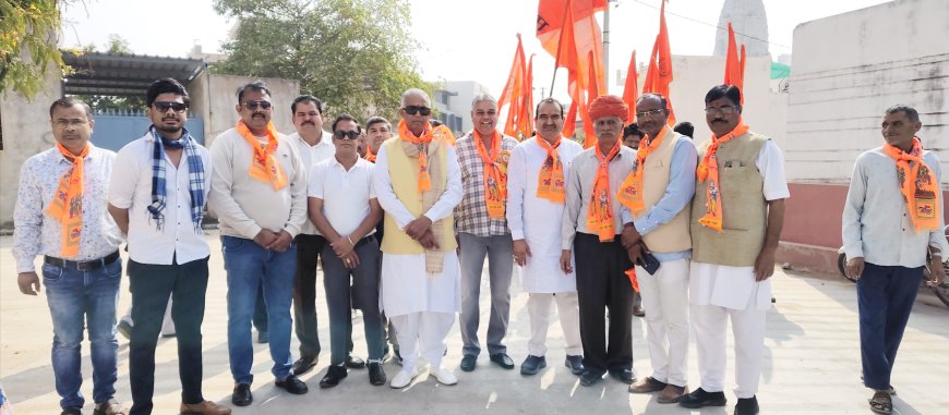 सोजत विराट हिंदू सम्मेलन के तहत जैकल माता से भव्य शोभायात्रा निकली