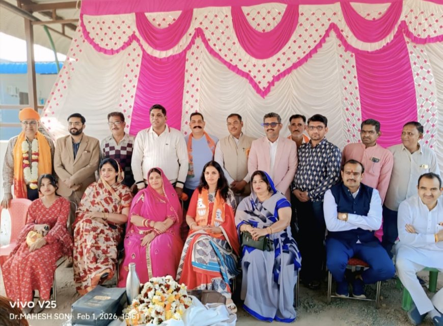 नव नियुक्त भाजपा राजस्थान प्रदेश उपाध्यक्ष सरिता गैना सोजत पधारने पर किया स्वागत एवं अभिनंदन