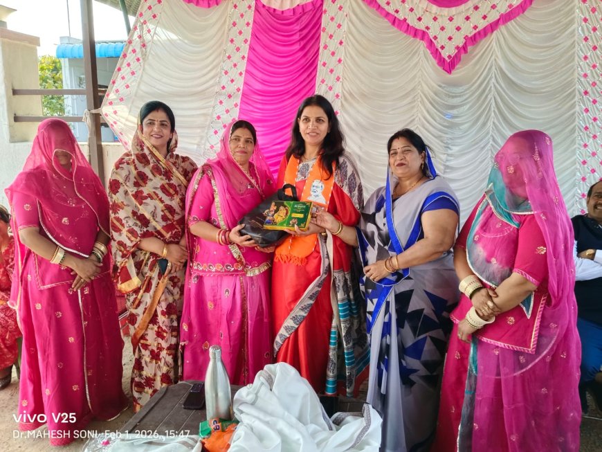 नव नियुक्त भाजपा राजस्थान प्रदेश उपाध्यक्ष सरिता गैना सोजत पधारने पर किया स्वागत एवं अभिनंदन