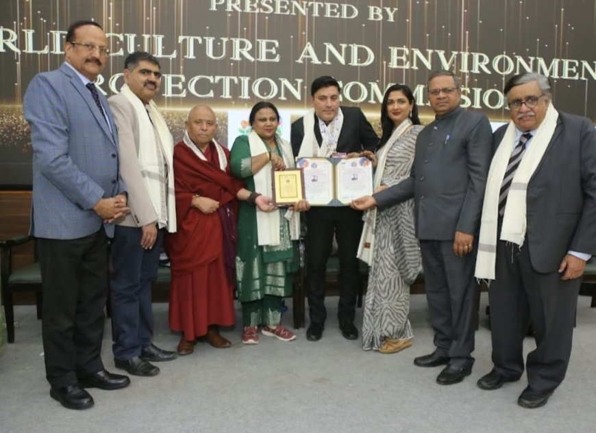 दिल्ली  मे एडवोकेट भरत तिवारी को कॉरपोरेट लॉ में डॉक्टरेट की उपाधि