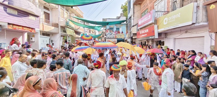 सोजत मेहंदी नगरी  शिवमय, महाशिवरात्रि पर आम घांची समाज की भव्य शोभायात्रा निकली