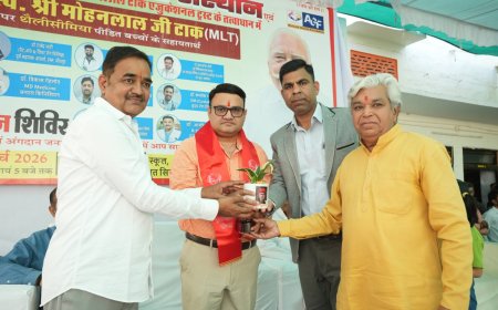 सोजत स्व. मोहनलाल टाक की प्रथम पुण्यतिथि पर रक्तदान व मेडिकल कैम्प, 104 यूनिट रक्त संग्रहित