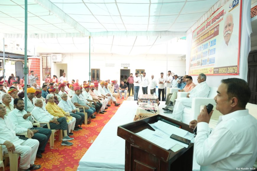 सोजत स्व. मोहनलाल टाक की प्रथम पुण्यतिथि पर रक्तदान व मेडिकल कैम्प, 104 यूनिट रक्त संग्रहित