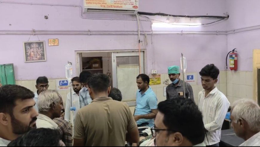 सोजत में कंटेनर ट्रक ने बाइक सवार को मारी टक्कर, एक पैर कुचला, गंभीर हालत में रेफर