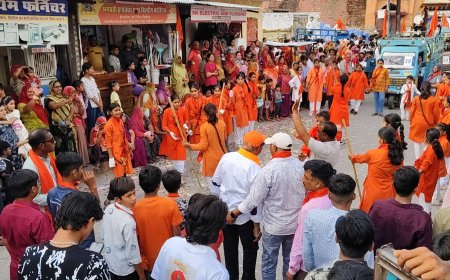 सोजत में हनुमान जन्मोत्सव पर निकली भव्य शोभायात्रा, झांकियों और अखाड़ों ने मोहा मन