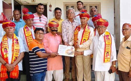 सुंधामाता तहलेटी में माली समाज का 23वां वार्षिकोत्सव 30 अप्रैल व 1 मई को, सोजत में दिया निमंत्रण