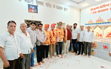 सोजत सिटी श्री मैढ़ क्षत्रिय स्वर्णकार समाज अध्यक्ष पद पर राजमल अग्रोया को सर्वसम्मति से निर्विरोध चुना गया