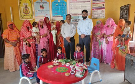 गुड़ाभदावता में पोषण पखवाड़ा: ‘स्वस्थ ग्राम’ का दिया संदेश