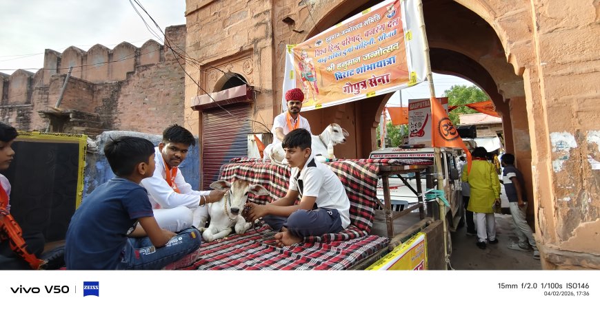 सोजत में हनुमान जन्मोत्सव पर निकली भव्य शोभायात्रा, झांकियों और अखाड़ों ने मोहा मन
