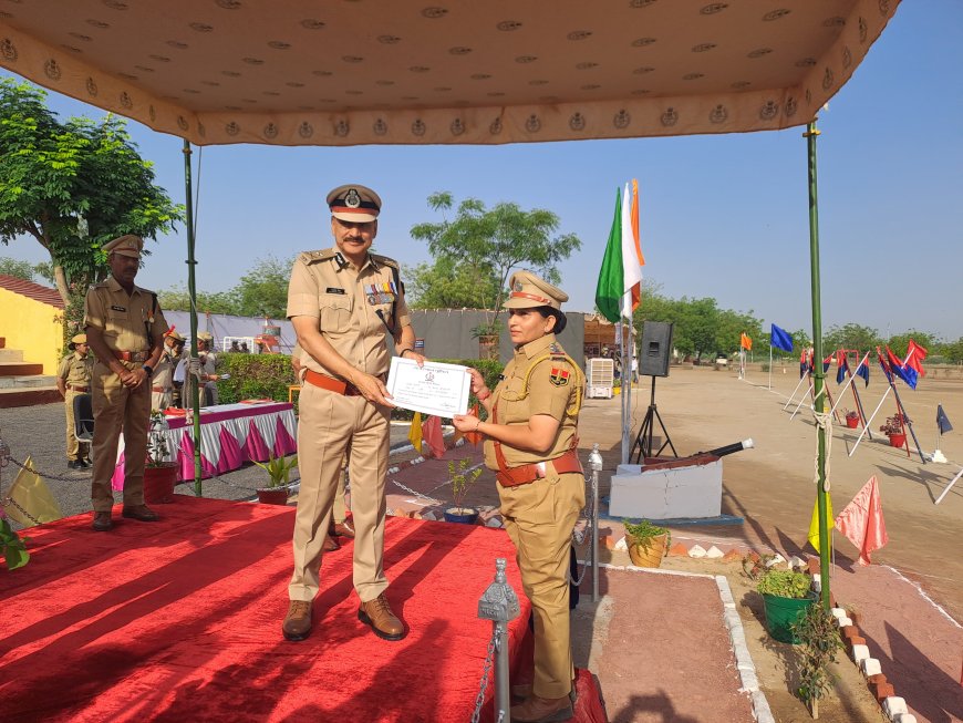 राजस्थान पुलिस दिवस पर कमला लोहार को ‘उत्तम सेवा चिन्ह’ से सम्मानित
