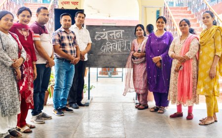 सोजत के विद्यालय में सात्विक शाकाहारी व्यंजन प्रतियोगिता आयोजित, छात्रों ने जीते पुरस्कार