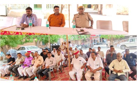 सोजत पुलिस चौकी में सीएलजी बैठक, ईद पर्व शांतिपूर्ण मनाने की अपील