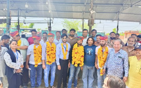 सोजत सब्ज़ी मंडी दलाल एसोसिएशन का द्विवर्षीय चुनाव: अध्यक्ष पद पर रमेश तंवर की जीत