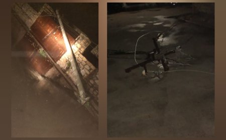 तेज आंधी से कृष्णा कॉलोनी में गिरे दो बिजली पोल, बड़ा हादसा टला