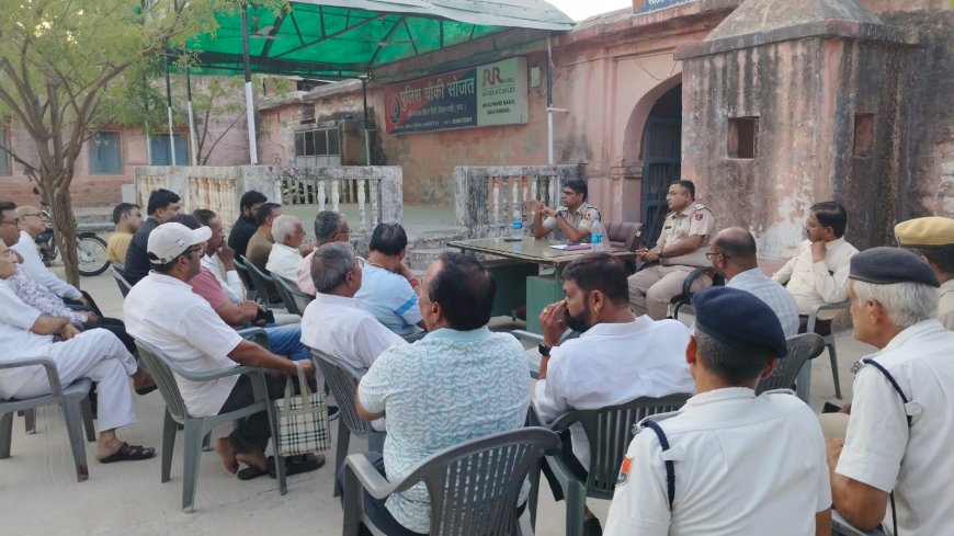 सोजत बाजार में ट्रैफिक सुधार की कवायद तेज, वन-वे व्यवस्था और अतिक्रमण हटाने पर बनी सहमति