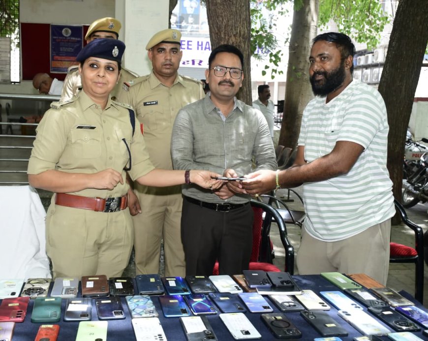 CEIR पोर्टल से पाली पुलिस ने बरामद किए 116 मोबाइल, 60 लाख रुपए के फोन