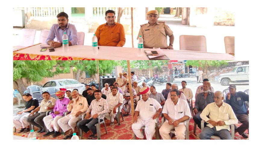 सोजत पुलिस चौकी में सीएलजी बैठक, ईद पर्व शांतिपूर्ण मनाने की अपील