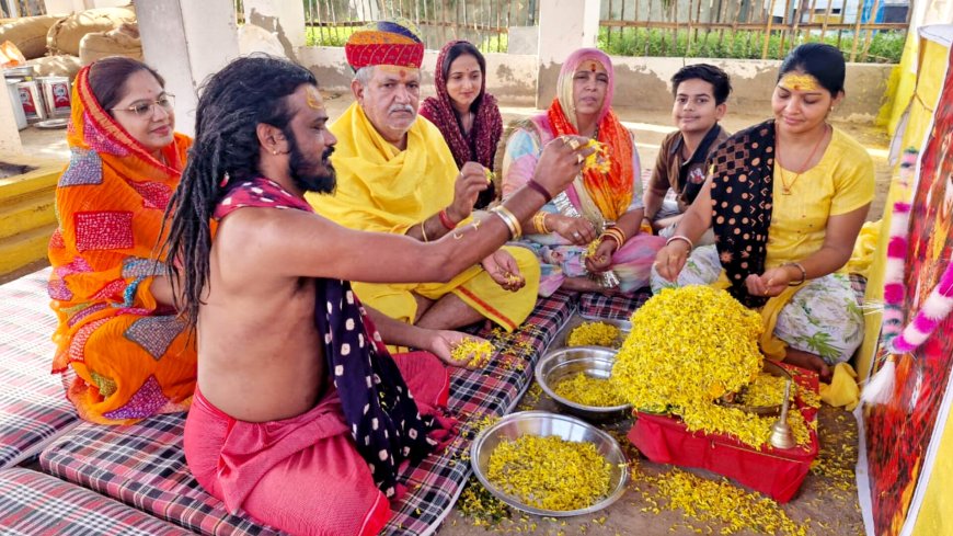 श्री सिद्ध जोड़ भैरव मंदिर में वैदिक मंत्रोच्चार के साथ चल रहा लाख जप महाअनुष्ठान