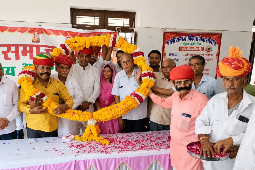 सोजत में भाजपा ओबीसी मोर्चा प्रदेश प्रवक्ता राजेश तंवर का भव्य सम्मान, बोले— समाज सेवा को समर्पित है जीवन