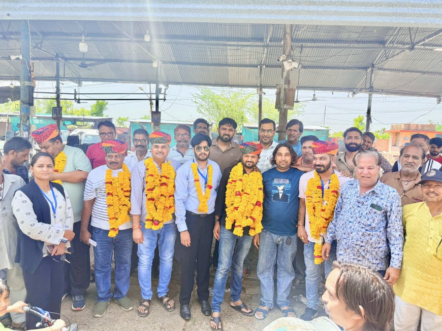 सोजत सब्ज़ी मंडी दलाल एसोसिएशन का द्विवर्षीय चुनाव: अध्यक्ष पद पर रमेश तंवर की जीत