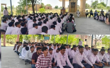 अनुशासन, सेवा और नेतृत्व का पाठ: डी.एल.एड. विद्यार्थियों हेतु स्काउट-गाइड जनरल इनफॉरमेशन कैंप आयोजित
