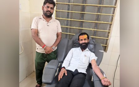 आपातकालीन स्थिति में ADV शौरभ श्रीमाली ने किया 5वीं बार रक्तदान, जरूरतमंद मरीज को मिला जीवनदान