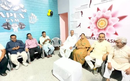 पूर्व मंत्री दवे व विधायक शोभा चौहान ने किया अपेक्स जिम का उद्घाटन, स्वास्थ्य जागरूकता पर दिया जोर