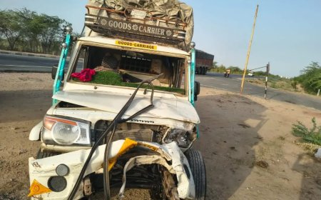 सोजत में राष्ट्रीय राजमार्ग पर दुर्घटना, घायलों को ट्रॉमा सेंटर पहुंचाया