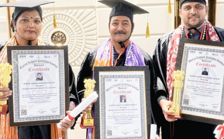 दिल्ली में सोजत की तीन प्रतिभाओं का गौरवपूर्ण सम्मान, डॉक्टरेट की मानद उपाधि से हुए अलंकृत