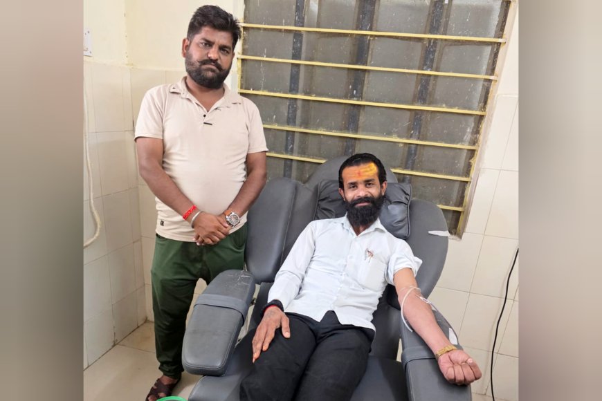 आपातकालीन स्थिति में ADV शौरभ श्रीमाली ने किया 5वीं बार रक्तदान, जरूरतमंद मरीज को मिला जीवनदान