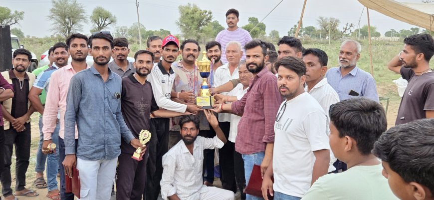 सारगवास बीपीएल क्रिकेट प्रतियोगिता का समापन, रन राइडर्स गुड़ा कलां ने जीता खिताब