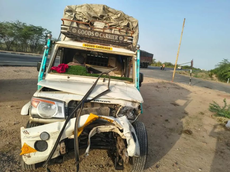 सोजत में राष्ट्रीय राजमार्ग पर दुर्घटना, घायलों को ट्रॉमा सेंटर पहुंचाया