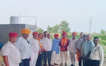 सोजत तहसील टेंट किराया व्यवसायी समिति की कमान प्रकाश गहलोत माली के हाथों में, हुआ भव्य स्वागत