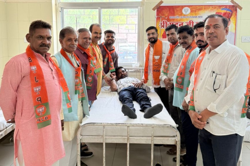 मदन राठौड़ के जन्मदिवस पर सोजत में रक्तदान महायज्ञ, 5 महिलाओं सहित 51 युवाओं ने किया रक्तदान