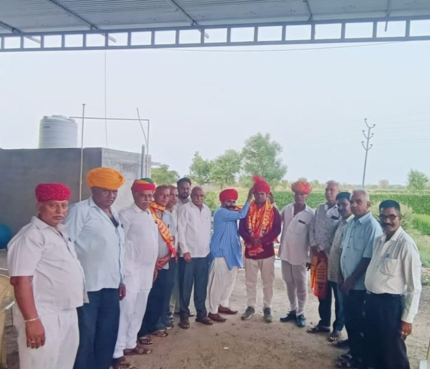 सोजत तहसील टेंट किराया व्यवसायी समिति की कमान प्रकाश गहलोत माली के हाथों में, हुआ भव्य स्वागत