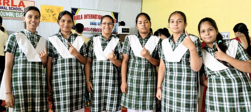 बिड़ला इंटरनेशनल स्कूल में छात्र परिषद चुनाव सम्पन्न, विद्यार्थियों ने उत्साह से किया मतदान