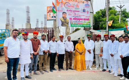 जोधपुरिया गेट पर धूमधाम से मनाया गया 80वां स्वतंत्रता दिवस, विधायक चौहान ने विकास कार्यों का दिलाया भरोसा