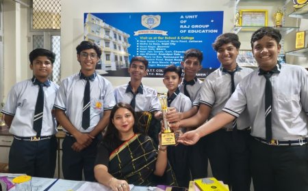 स्वतंत्रता दिवस समारोह में राज पब्लिक स्कूल का दबदबा, पीटी एवं परेड में प्रथम स्थान