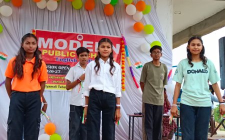 मॉडर्न पब्लिक स्कूल मे हर्षोल्लास से मनाया स्वतंत्रता दिवस