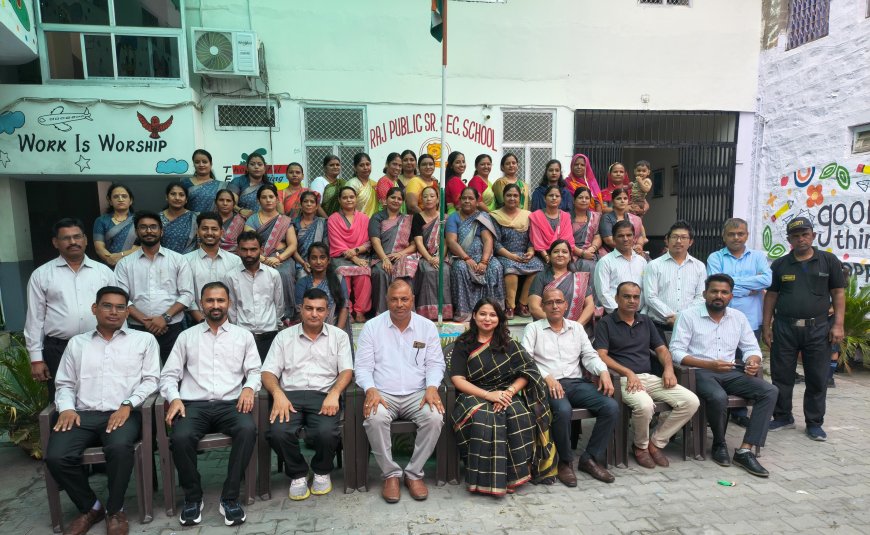स्वतंत्रता दिवस समारोह में राज पब्लिक स्कूल का दबदबा, पीटी एवं परेड में प्रथम स्थान