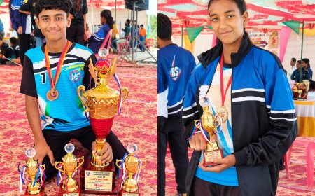 राजवाणी खोखर परिवार के भाई-बहन ने खेल जगत में लहराया परचम, प्रिंस और सेजल का राज्य स्तर पर चयन