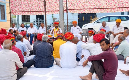 पंच-चौधरियों की मौजूदगी में रावजी की पोथी का ऐतिहासिक वाचन, माली समाज की वंश परंपरा का हुआ वर्णन