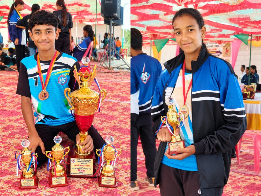 राजवाणी खोखर परिवार के भाई-बहन ने खेल जगत में लहराया परचम, प्रिंस और सेजल का राज्य स्तर पर चयन